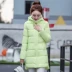 Chống mùa giải 2018 mùa đông Hàn Quốc phiên bản của bông của phụ nữ phần dài sinh viên mỏng bông áo khoác nhẹ xuống áo khoác bông áo quần áo của phụ nữ