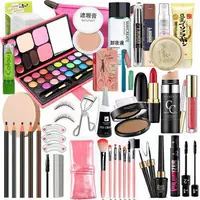 Multi-specs Makeup Set Bộ mỹ phẩm dành cho người mới bắt đầu Bảng phấn mắt Beauty Makeup Kem che khuyết điểm CC CC - Bộ trang điểm son màu nâu đỏ