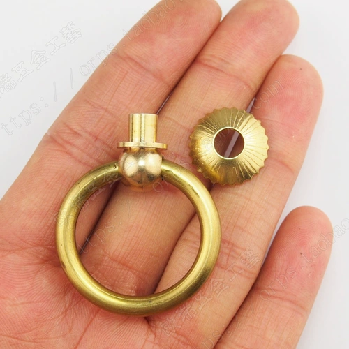 Маленькая медная ручка с медным дверным кольцом на дверном кольце китайского стиля, антикварная ручка Mingqing, ручка, ручка, ручка
