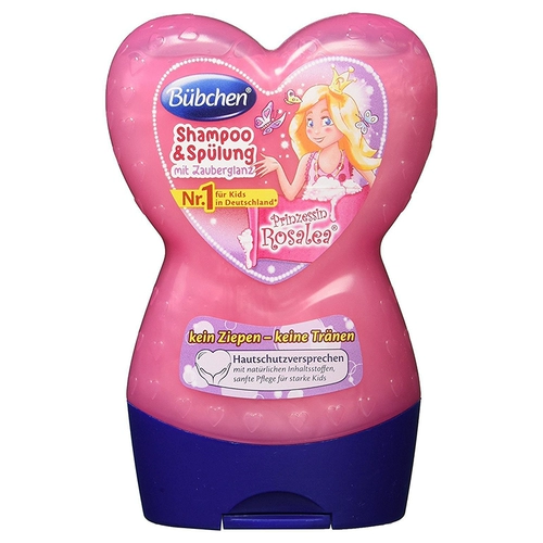 Средство детской гигиены для принцессы, детский шампунь, (в наличии на складе), Германия, уход за волосами, 2 в 1, 230 мл