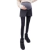 Phụ nữ mang thai XL mùa thu và quần short mùa đông mới khởi động quần hoang Phụ nữ mang thai quần len cao eo nâng bên ngoài mặc thủy triều 200 kg