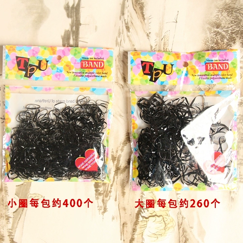 Черный детский хвостик, резинка, аксессуар для волос, в корейском стиле