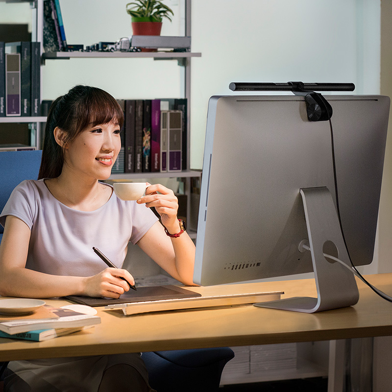 明基WiT ScreenBar智能阅读屏幕挂灯,老公加班实用礼物 明基WiT ScreenBar智能阅读屏幕挂灯,老公加班实用礼物