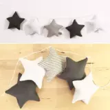 Ins nordic Star Strings Буксируйте для детской комнаты для карты кровати палатка мантия с украшением