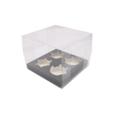 Кубковая упаковочная коробка для торта одна маленькая бумажная чашка прозрачная десерт шесть упаковок мафен 2 капсул 4 6 12 штук