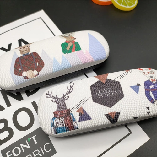 Брендовые очки, портативная металлическая мультяшная милая детская система хранения