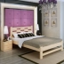 Đơn giản giường gỗ rắn 1.5 giường đôi 1.8 giường đơn người lớn 1 m 2 hiện đại thông giường trẻ em đặc biệt giường gỗ Giường
