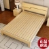 Tất cả gỗ rắn đơn giản giường gỗ giường đôi 1,3 1,8 m giường ngân sách hiện đại nhỏ gọn 1,2 1,5 giường đơn - Giường Giường