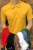 Mùa hè cho nam POLO Slim Solid Color Ve áo Xã hội Guy Casual Áo thun ngắn tay Hàn Quốc Xu hướng nam Từ bi - Polo áo polo có cổ Polo