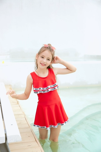 Детский купальник для школьников, в корейском стиле, подходит для подростков, 15 лет