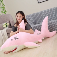 Мультяшная морская плюшевая игрушка, большая белая акула, подушка, диван, тряпичная кукла