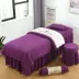 Làm đẹp giường bao gồm bốn bộ bông cao cấp dày và vải lanh thẩm mỹ viện cung cấp vật lý trị liệu cơ thể massage giường bộ tùy chỉnh - Trang bị tấm Trang bị tấm