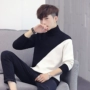 Áo len cao cổ thu đông mùa thu nam phiên bản Hàn Quốc của áo len nam xu hướng cá tính sinh viên đẹp trai dày dòng nam shop quần áo nam