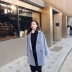 Chanel coco len lông nữ dày dày Hàn Quốc dài 2018 phổ biến áo khoác mùa thu và mùa đông mẫu len áo khoác nữ hàn quốc Áo khoác dài