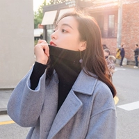Chanel coco len lông nữ dày dày Hàn Quốc dài 2018 phổ biến áo khoác mùa thu và mùa đông mẫu len áo khoác nữ hàn quốc