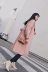 Chanel ca cao eo, áo khoác len, nữ, phần dài, phiên bản Hàn Quốc, 2018 mới dày, nhỏ, áo khoác len, nữ