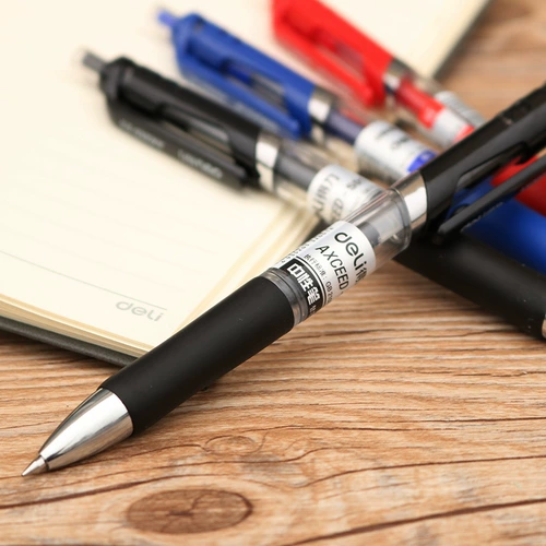 Deli S01 плюс нейтральная ручка с углеродной ручкой подпись подписная ручка ручка черная красная синяя 0,5 -миллиметровая ручка на основе воды
