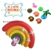 Bể bơi kỳ nghỉ Xiao Qiao vui vẻ kỳ lân bơi vòng bơm hơi quạt đạo cụ nổi hàng - Cao su nổi phao tròn cho bé Cao su nổi