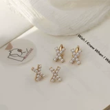 Серебряная игла из жемчуга, серьги, брендовые маленькие изысканные клипсы, серебро 925 пробы, изысканный стиль, французский стиль, популярно в интернете, без проколов ушей