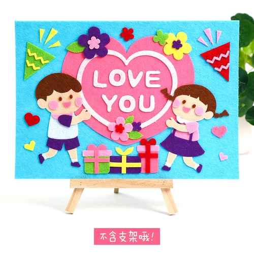 Детские наклейки, флисовая книга с картинками, художественная наклейка, «сделай сам», семейный стиль