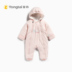 Tong Tai áo cotton đặc biệt jumpsuit Chồng dày nam nữ trùm đầu áo choàng cotton ra quần áo romper 0302 - Áo liền quần đồ ngủ trẻ em Áo liền quần