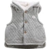 Tống Tai mùa thu và mùa đông bé bông vest trẻ sơ sinh trùm đầu cộng với áo nhung bé ra quần áo vest cotton 154170 - Áo ghi lê
