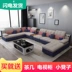 Tối giản hiện đại vải sofa kích thước căn hộ phòng khách toàn bộ đa người sofa vải kết hợp 996 # Ghế sô pha