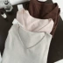 Tinh khiết giả cashmere cổ chữ V mùa thu lỏng mỏng phần mỏng màu nền nhẹ nhàng bên trong thiết lập chạm đáy áo thun đan