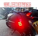 Xe máy bên hộp đuôi hộp siêu dày công cụ treo hộp LED ánh sáng Huanglong side box Wanlihao V35 phát hành nhanh chóng