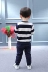 Quần áo bé trai 2018 quần áo trẻ em mới mùa thu cho bé hai mảnh bé phiên bản Hàn Quốc 1-2-3 tuổi