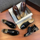 Обувь для кожаной обуви в английском стиле, рабочие оксфорды, туфли, коллекция 2021, из натуральной кожи, в британском стиле