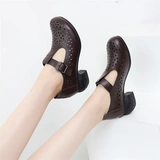 Белые туфли, обувь для кожаной обуви, летние танцующие сапоги для матери, мягкая подошва, из натуральной кожи, большой размер