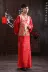 Trang phục trình diễn trang phục quốc gia Wo trang phục chú rể váy cưới Trung Quốc áo choàng nam Ma Rong bánh mì nướng áo choàng đỏ