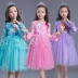 Váy công chúa đông lạnh Váy dài tay Aisha Dress Children mặc mùa xuân mùa thu Sophia Váy - Váy