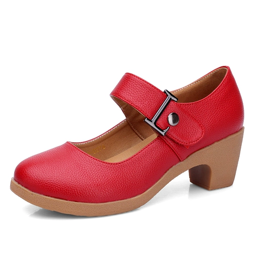 Весенние и осенние сезоны в середине четырех сезонов толстых каблуков танце