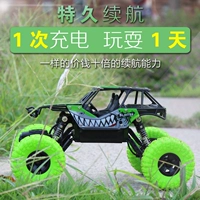 Graffiti pin dài tuổi thọ xe đồ chơi trẻ em sạc không dây xe off-road xe đồ chơi điện chống va chạm rơi đồ chơi khủng long