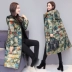 Chống mùa giải phóng mặt bằng 2018 mùa thu và mùa đông mới ánh sáng xuống áo khoác nữ phần dài trên đầu gối Hàn Quốc phiên bản của tự trồng màu kích thước lớn áo Xuống áo khoác