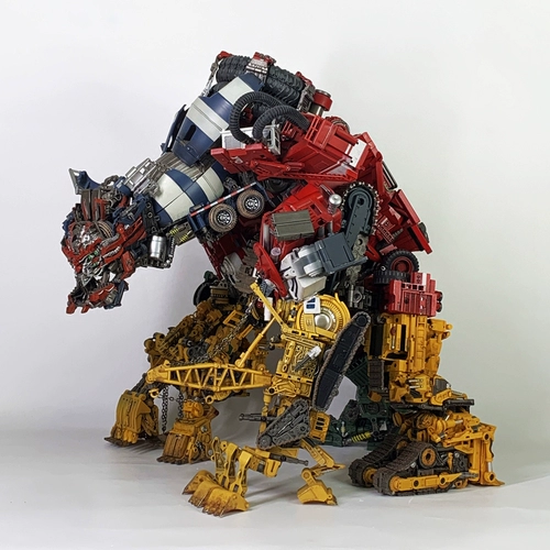 Строительство Земли и Скала Damagers объединили игрушки King Kong модель