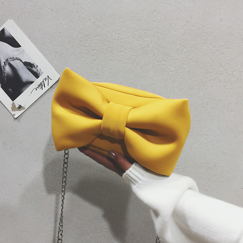 YellowFunny Small bag 2021 new pattern fashionista lovely bow Inclined shoulder bag Internet celebrity solar system Versatile One shoulder Small bag