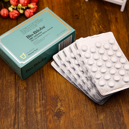 180 капсул для датских купленных био-билоба Гинкго Эссенс Фильм