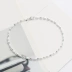 Bạc sterling đơn giản chuyển nhượng mờ mờ mịn tròn hạt vòng chân phụ nữ Nhật Bản và Hàn Quốc thời trang tươi khí quà tặng - Vòng chân