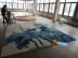Mới của Trung Quốc trừu tượng màu xanh mực sơn vườn mô hình phòng phòng khách bàn cà phê sofa thảm văn phòng showroom thương mại