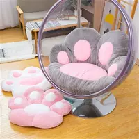 Soft Plush Chair Cushions Cute Cat Paw Shape Seat Cushions
