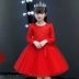 Cô gái mùa thu 2019 trẻ em mới ăn mặc cô gái nhỏ nước ngoài trong quần áo trẻ em lớn váy công chúa - Váy váy cho bé gái 1 tuổi Váy