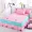 Giường ngủ da báo giường ngủ giường tầng chăn bìa lãng mạn đơn mảnh giường màu xanh đám cưới Hàn Quốc nệm đặt màu tím - Váy Petti