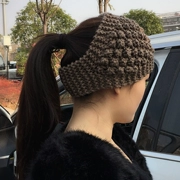 Mùa thu và mùa đông mới dệt kim len ấm áp ban nhạc tóc headband phụ kiện tóc Earmuffs mũ mũ