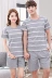 Mùa hè bông của phụ nữ vài bộ đồ ngủ nam ngắn tay phim hoạt hình bông của phụ nữ đồ ngủ Hàn Quốc dịch vụ nhà hai mảnh phù hợp với những kiểu đồ bộ may đẹp Bộ Pajama