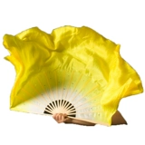 Цаооооооу янге фанат фанат истинный фанат шелкового танца двойной градиент -градиент желтый классический танец китайский стиль квадрат квадрат