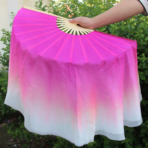 Фан -фанат танца 180 градусов шелк, фанаты, двусторонний двухпонентный градиент -градиент классический танцор Янге фанат танца