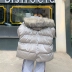 Leman Jin Jun áo khoác cotton sáng bóng nam lỏng lẻo mùa đông lớn lông cổ áo xuống áo khoác cotton thương hiệu áo khoác rắn màu - Bông